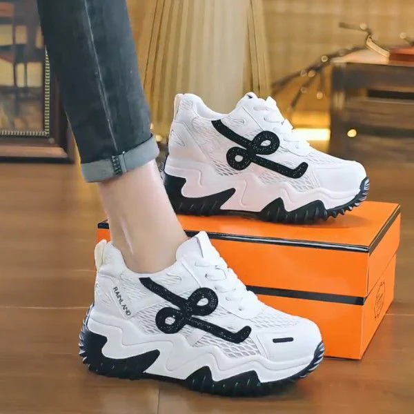Damen Sportliche Chunky Sneakers mit atmungsaktivem Obermaterial Heidi Mode