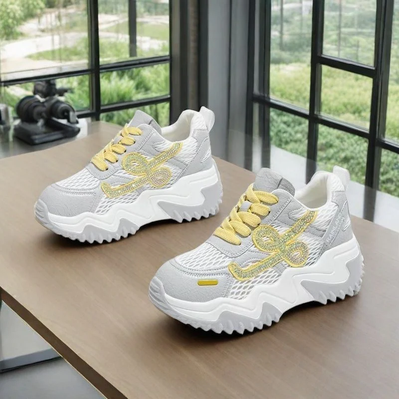 Damen Sportliche Chunky Sneakers mit atmungsaktivem Obermaterial Heidi Mode - Image 4