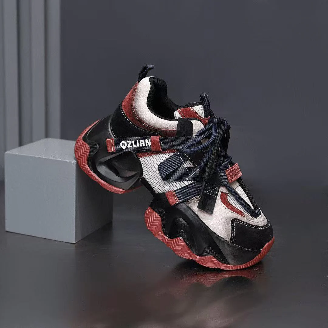 Damen Sportliche Chunky Sneakers mit atmungsaktivem Obermaterial und dämpfender Sohle Heidi Mode - Image 2