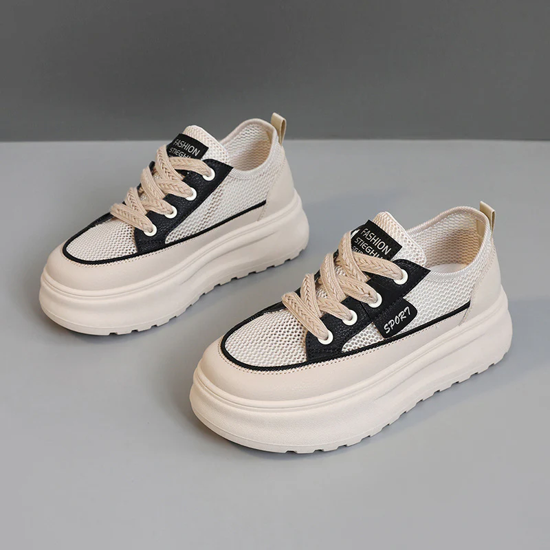 Damen Sportliche Chunky Sneakers mit atmungsaktivem Obermaterial und dämpfender Sohle Heidi Mode - Image 2