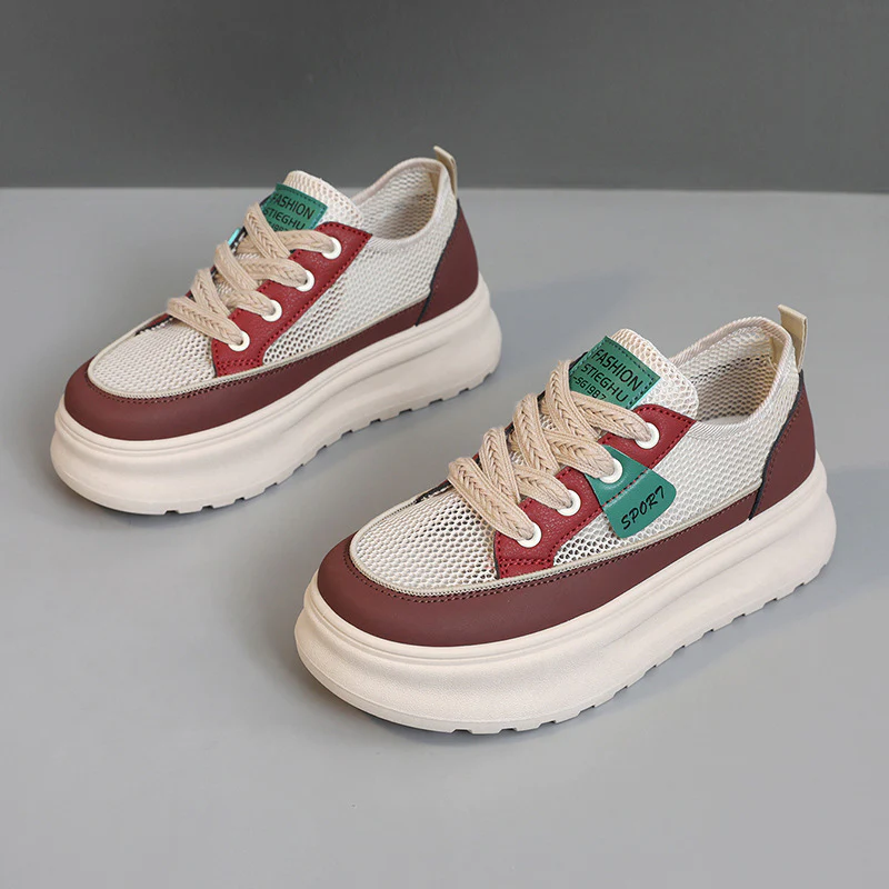 Damen Sportliche Chunky Sneakers mit atmungsaktivem Obermaterial und dämpfender Sohle Heidi Mode - Image 6