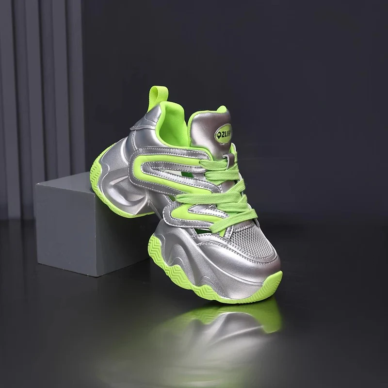 Damen Sportliche Chunky Sneakers mit atmungsaktivem Obermaterial und innovativem Dämpfungssystem Heidi Mode - Image 4