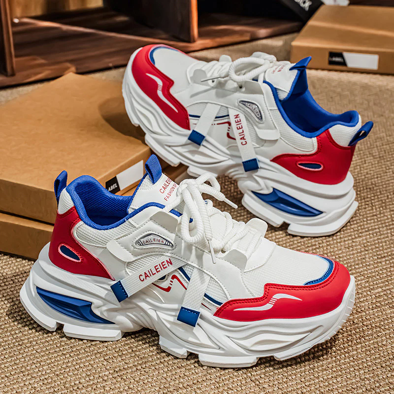 Damen Sportliche Chunky Sneakers mit atmungsaktivem Obermaterial und rutschfestem Sohlenprofil Heidi Mode - Image 2