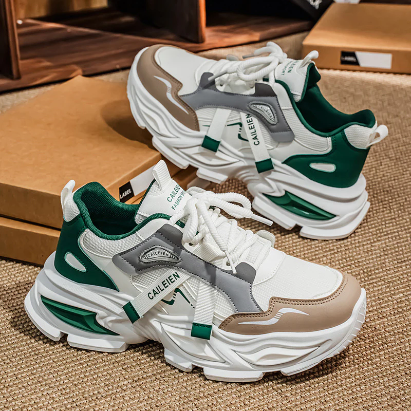 Damen Sportliche Chunky Sneakers mit atmungsaktivem Obermaterial und rutschfestem Sohlenprofil Heidi Mode - Image 3