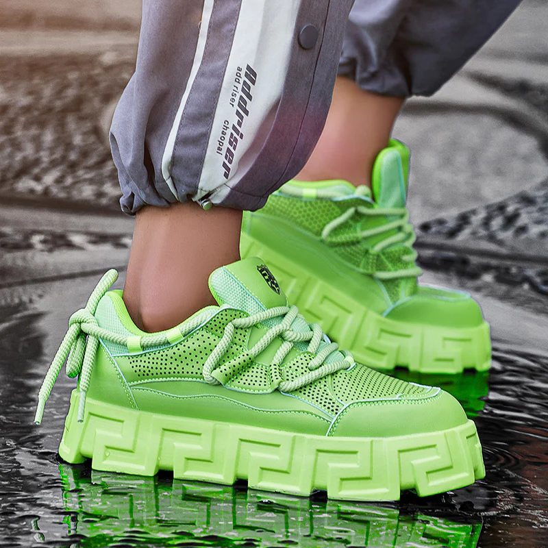 Damen Sportliche Chunky Sneakers mit atmungsaktivem Obermaterial und rutschfester Sohle Heidi Mode - Image 2