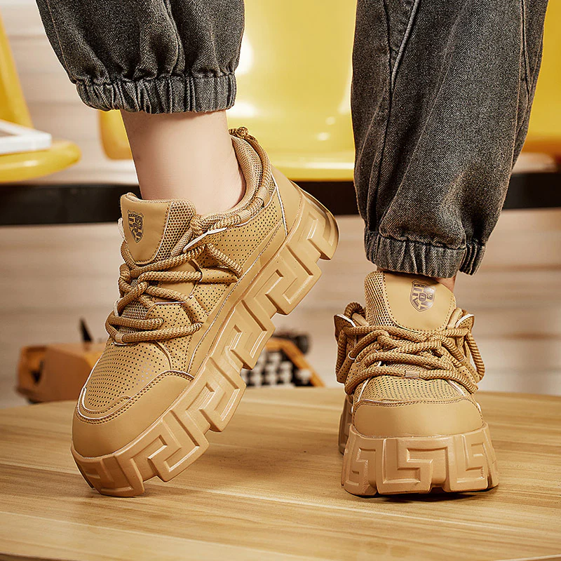 Damen Sportliche Chunky Sneakers mit atmungsaktivem Obermaterial und rutschfester Sohle Heidi Mode - Image 3