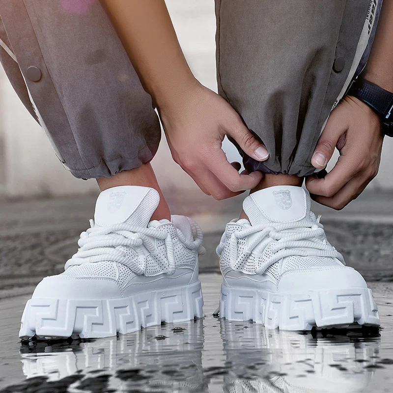 Damen Sportliche Chunky Sneakers mit atmungsaktivem Obermaterial und rutschfester Sohle Heidi Mode - Image 4