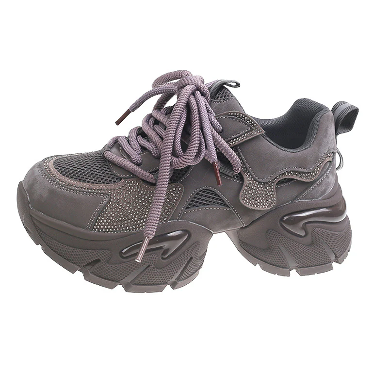 Damen Sportliche Chunky Sneakers mit atmungsaktivem Obermaterial und rutschfester Sohle Heidi Mode - Image 5