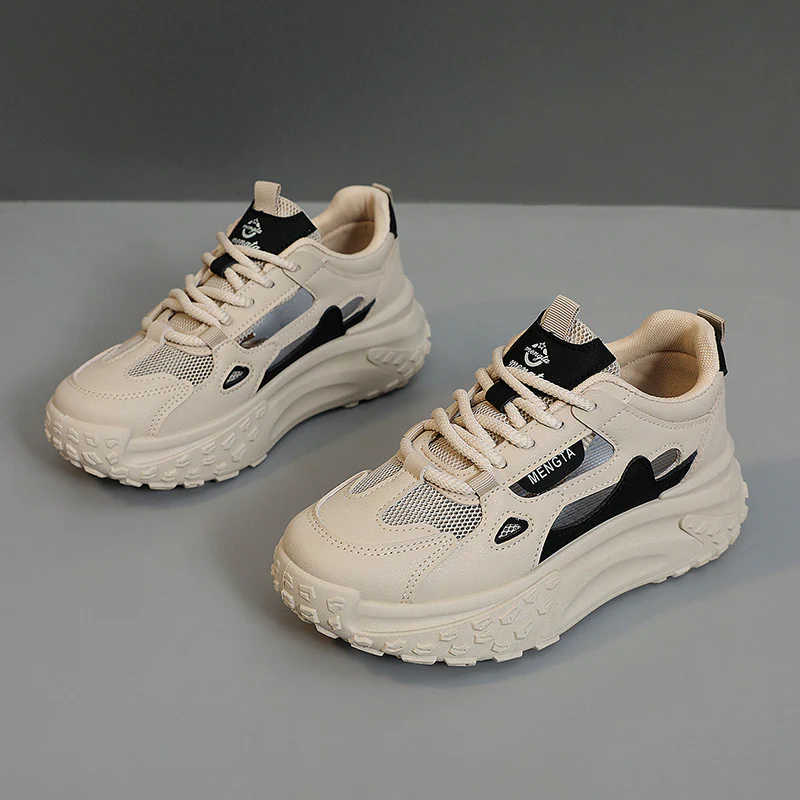 Damen sportliche Chunky Sneakers mit atmungsaktiven Netzeinsätzen und dämpfender Sohle Heidi Mode - Image 6