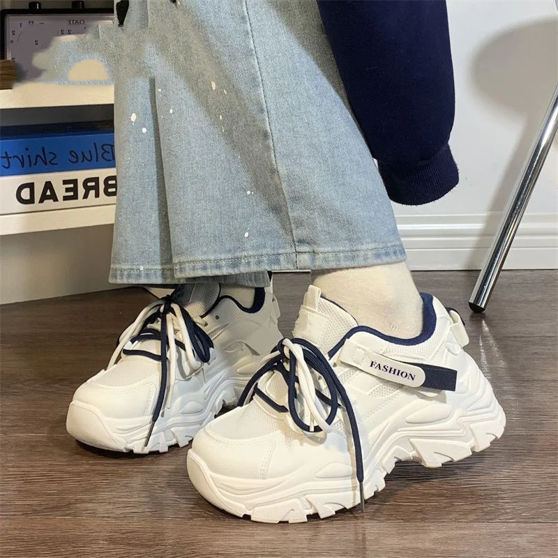Damen Sportliche Chunky Sneakers mit atmungsaktiver Mesh-Oberfläche und bequemer Dämpfung Heidi Mode - Image 2
