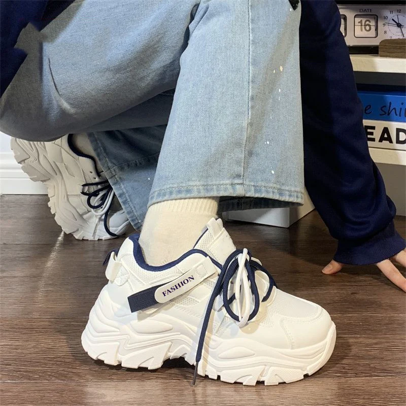 Damen Sportliche Chunky Sneakers mit atmungsaktiver Mesh-Oberfläche und bequemer Dämpfung Heidi Mode - Image 3