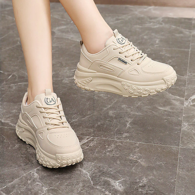 Damen sportliche Chunky Sneakers mit atmungsaktiver Mesh-Oberfläche und dämpfender Sohle Heidi Mode - Image 3