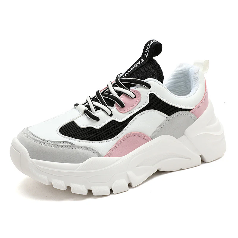 Damen Sportliche Chunky Sneakers mit atmungsaktiver Mesh-Oberfläche und dämpfender Sohle Heidi Mode - Image 5