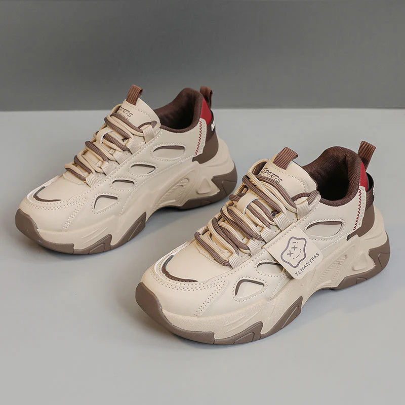 Damen Sportliche Chunky Sneakers mit atmungsaktiver Mesh-Oberfläche und dämpfender Sohle Heidi Mode - Image 8