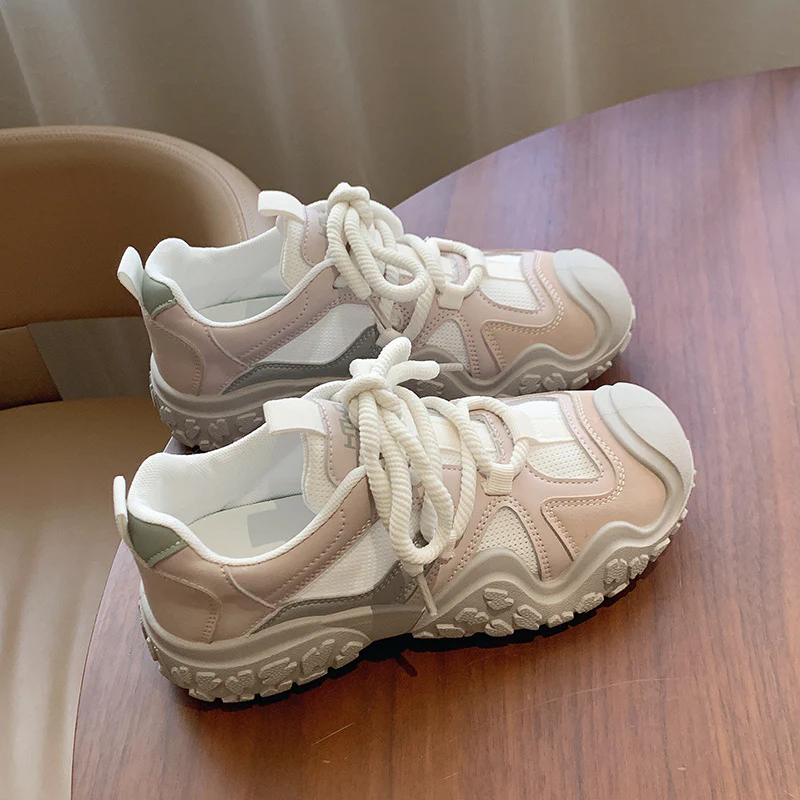 Damen Sportliche Chunky Sneakers mit atmungsaktiver Mesh-Oberfläche und rutschfester Sohle Heidi Mode - Image 6