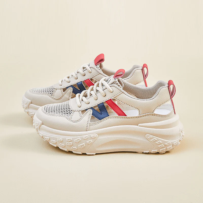 Damen Sportliche Chunky Sneakers mit atmungsaktiver Mesh-Oberfläche und rutschfester Sohle Heidi Mode - Image 6