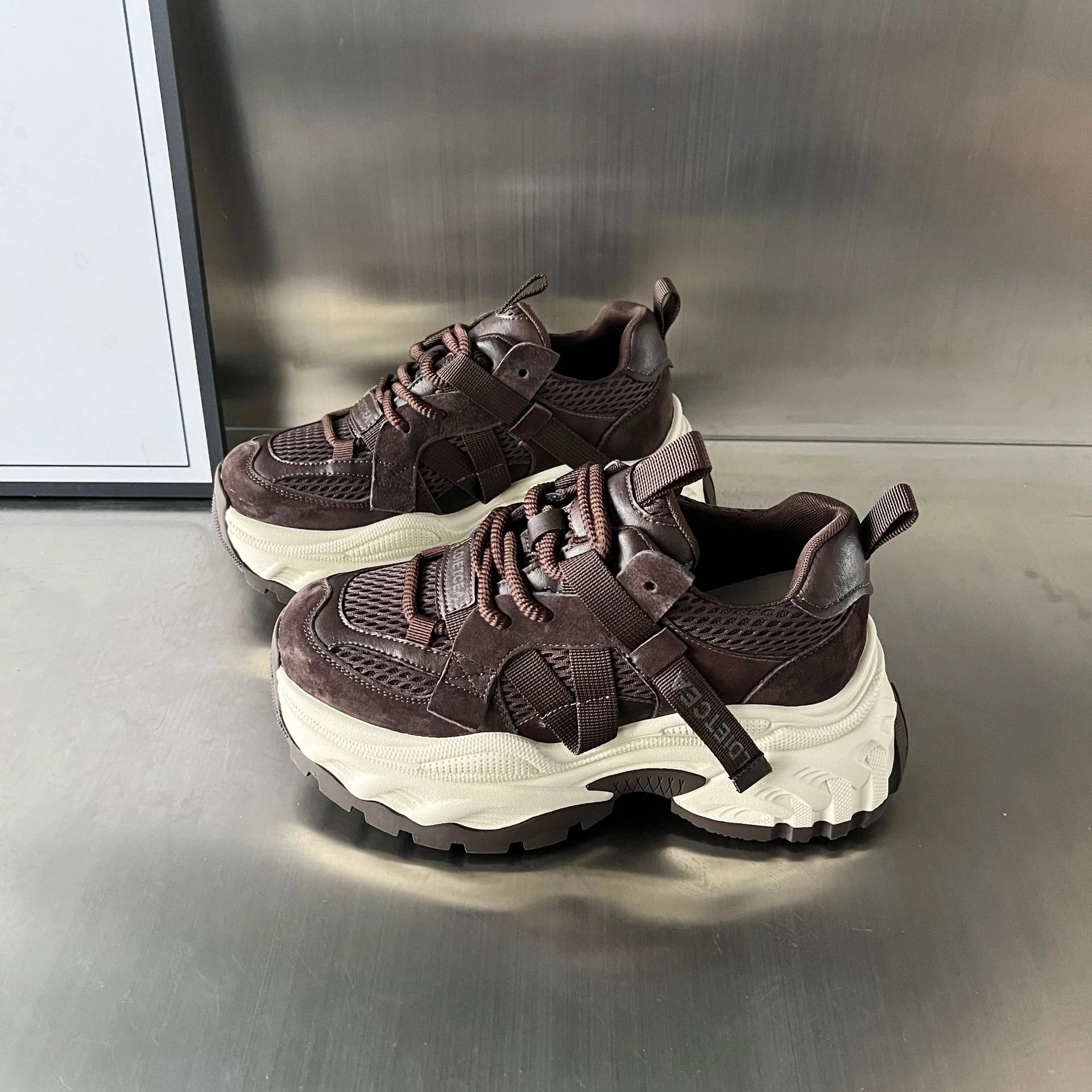 Damen Sportliche Chunky Sneakers mit atmungsaktiver Mesh-Oberfläche und stabiler Sohle Heidi Mode - Image 7