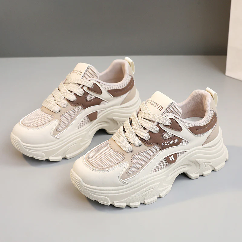 Damen Sportliche Chunky Sneakers mit atmungsaktiver Mesh-Oberfläche und stoßdämpfender Sohle Heidi Mode - Image 6