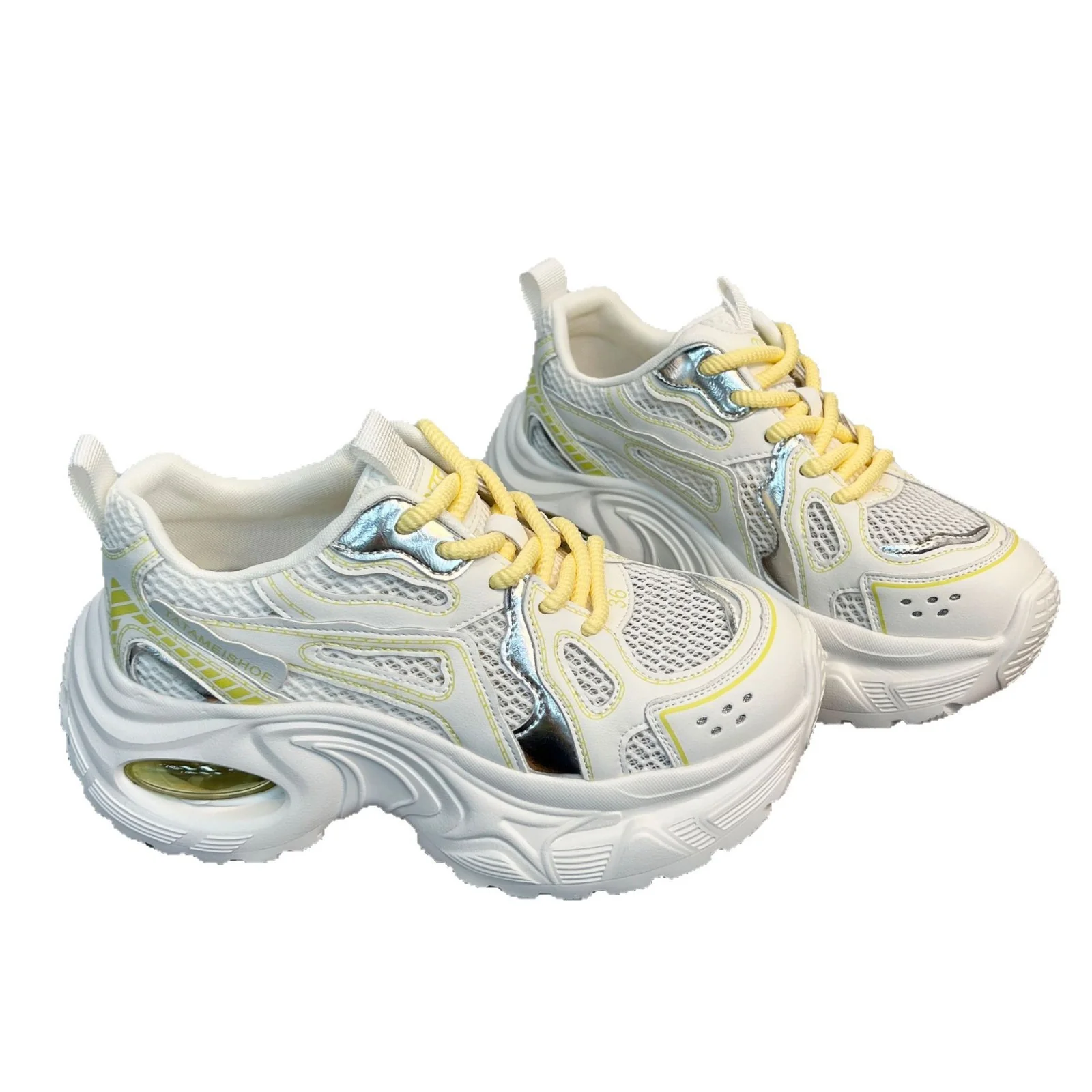 Damen Sportliche Chunky Sneakers mit atmungsaktiver Netzstruktur und dämpfendem Sohlenprofil Heidi Mode - Image 5