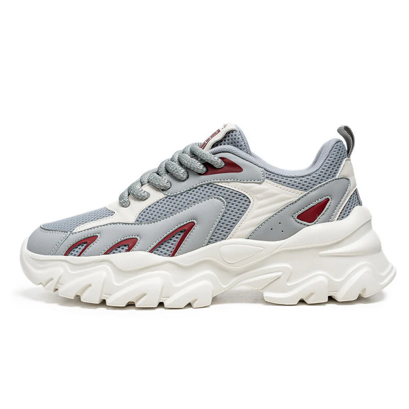 Damen Sportliche Chunky Sneakers mit atmungsaktiver Oberflächenstruktur Heidi Mode - Image 5