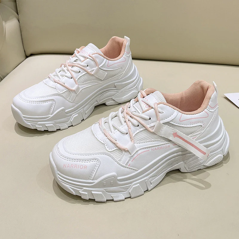 Damen Sportliche Chunky Sneakers mit atmungsaktiver Obermaterialstruktur Heidi Mode - Image 6