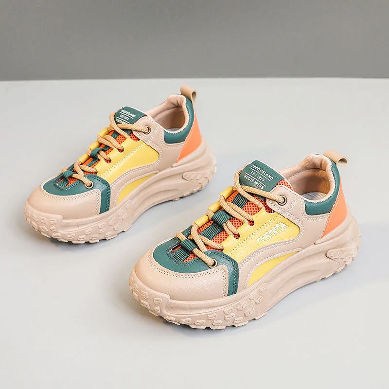 Damen Sportliche Chunky Sneakers mit atmungsaktiver Struktur Heidi Mode - Image 3