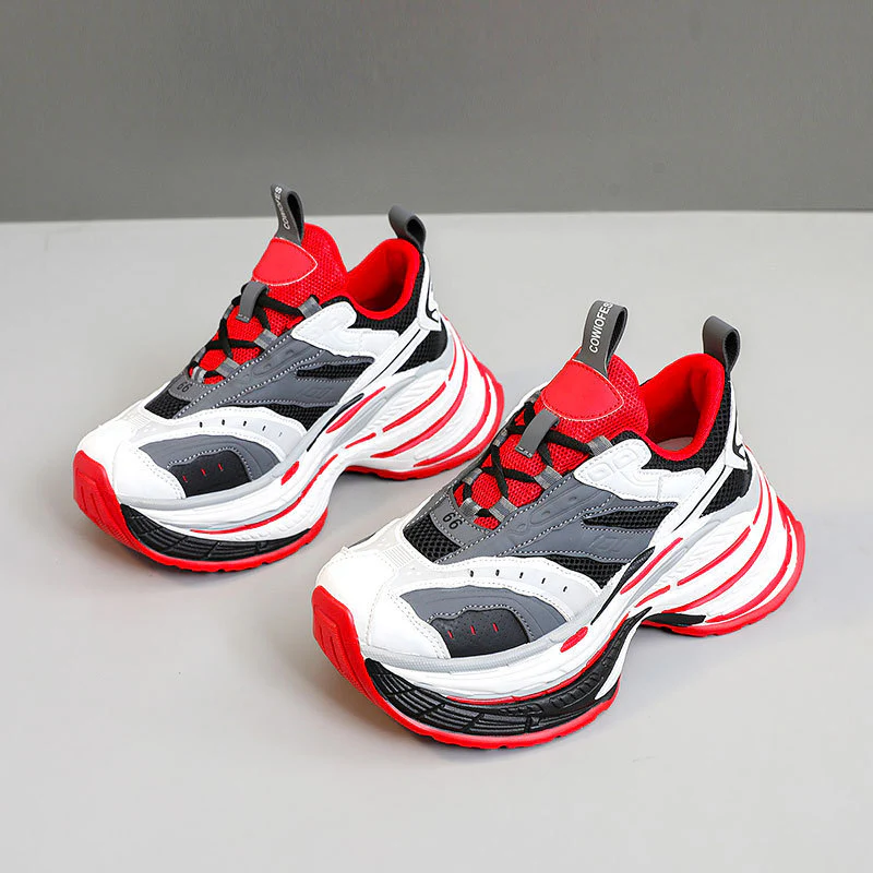 Damen Sportliche Chunky Sneakers mit ergonomischer Dämpfung und atmungsaktiver Mesh-Oberfläche Heidi Mode - Image 7