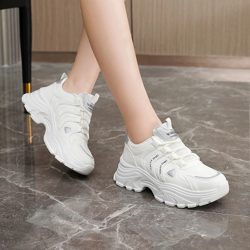 Damen Sportliche Chunky Sneakers mit ergonomischer Dämpfungstechnologie Heidi Mode - Image 2