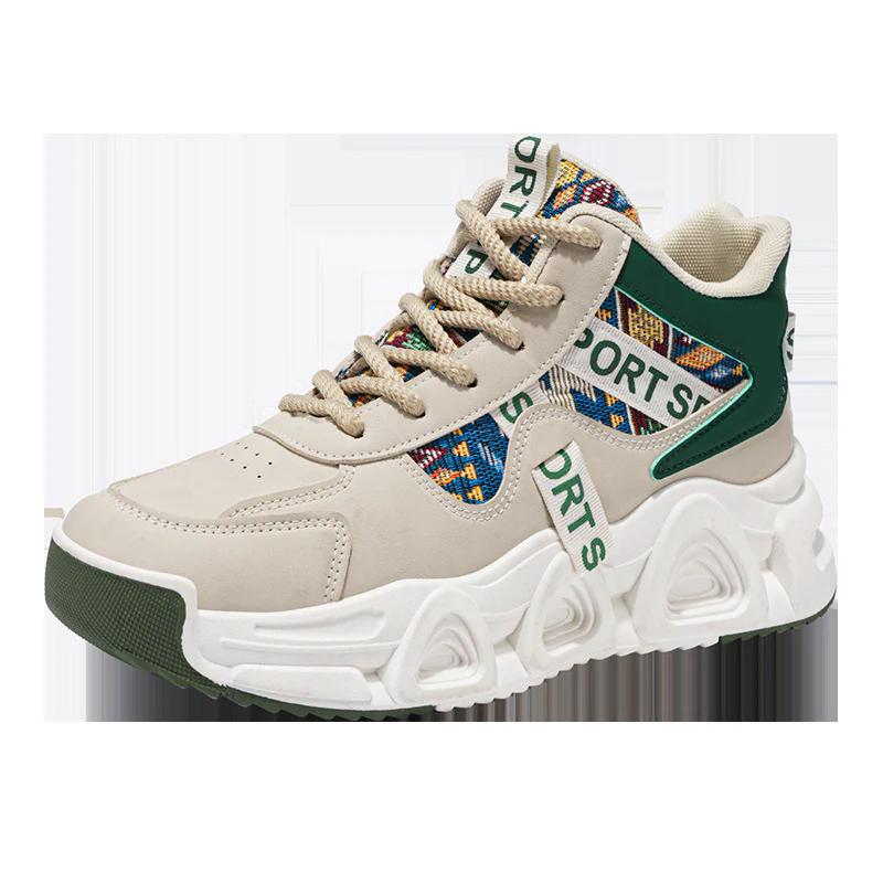 Damen Sportliche Chunky Sneakers mit farbenfrohem Muster und stabiler Sohle Heidi Mode - Image 8