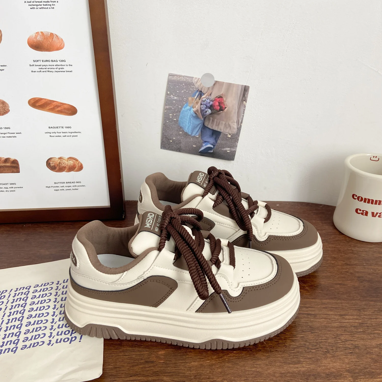 Damen Sportliche Chunky Sneakers mit herausragender Dämpfung und atmungsaktiver Oberflächenstruktur Heidi Mode - Image 3