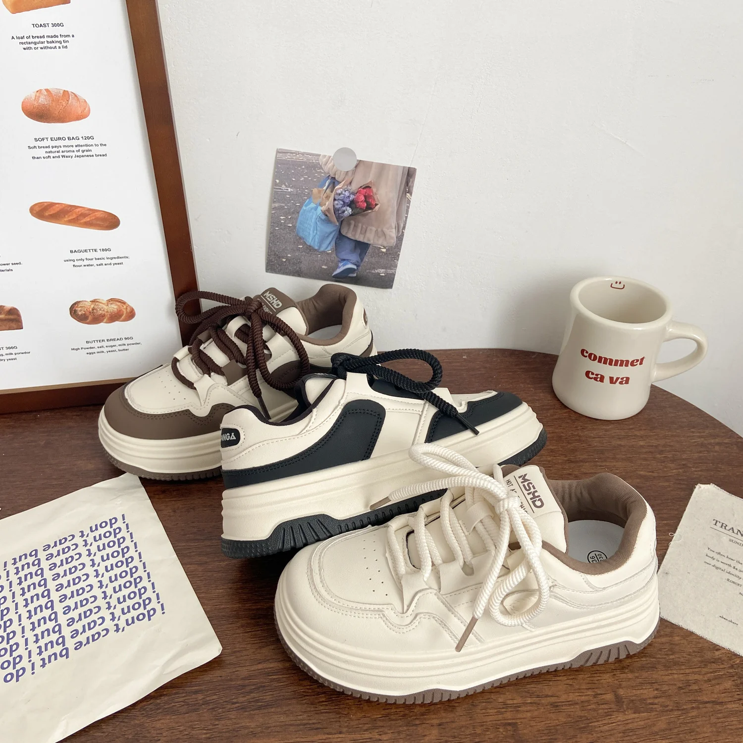 Damen Sportliche Chunky Sneakers mit herausragender Dämpfung und atmungsaktiver Oberflächenstruktur Heidi Mode - Image 4