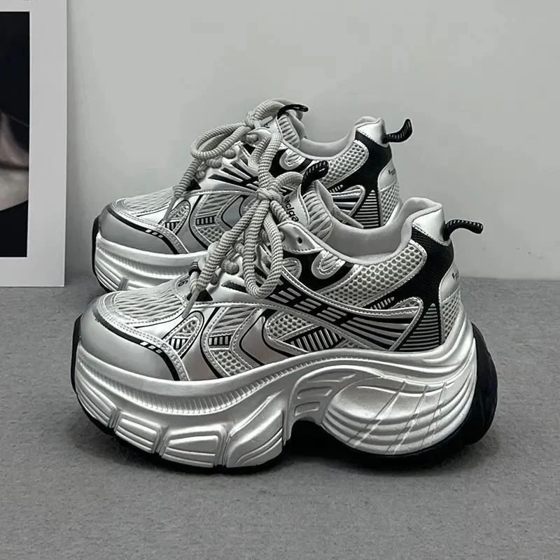 Damen Sportliche Chunky Sneakers mit innovativer Dämpfungstechnik Heidi Mode