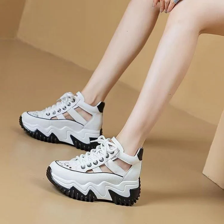 Damen Sportliche Chunky Sneakers mit innovativer Sohle und atmungsaktivem Obermaterial Heidi Mode