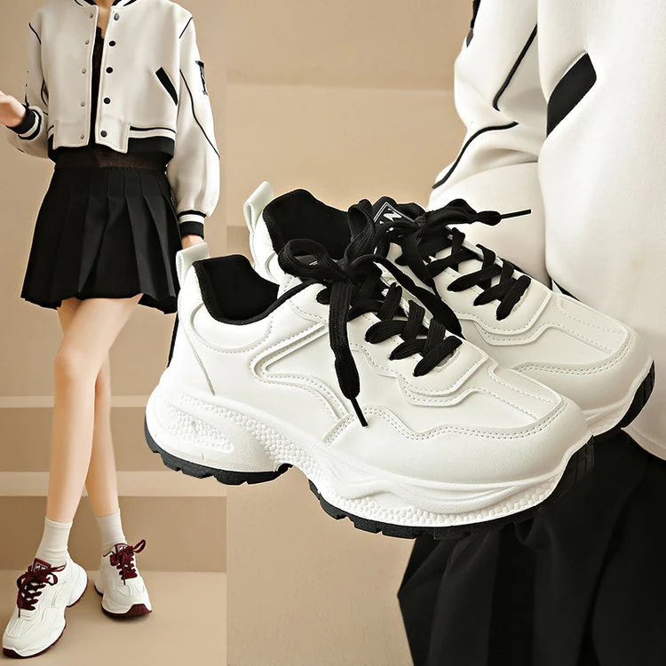Damen Sportliche Chunky Sneakers mit komfortabler Dämpfungstechnologie Heidi Mode