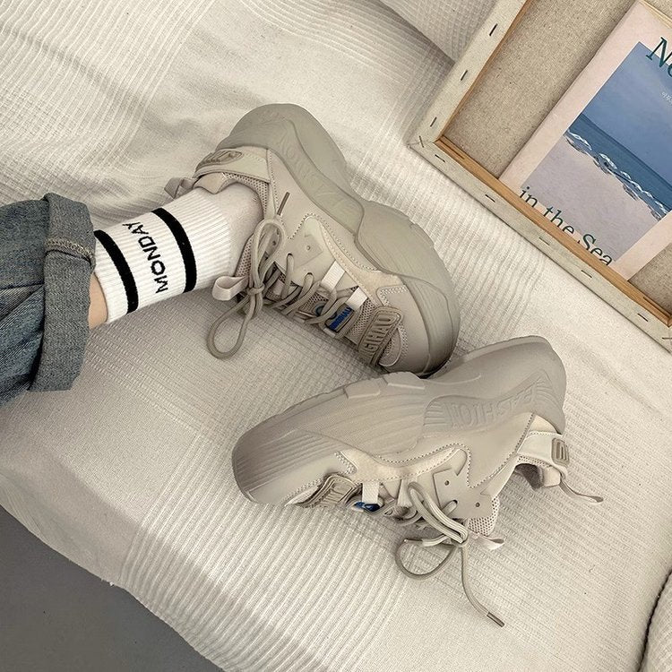 Damen Sportliche Chunky Sneakers mit modernem Design und stabiler Sohle Heidi Mode - Image 3