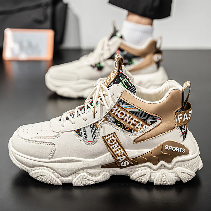 Damen Sportliche Chunky Sneakers mit modischem Design und rutschfestem Sohlenprofil Heidi Mode - Image 2