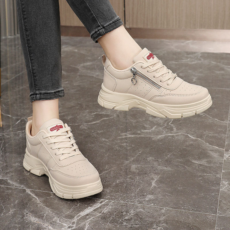 Damen Sportliche Chunky Sneakers mit Reißverschluss und rutschfester Sohle Heidi Mode - Image 4