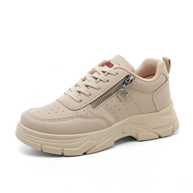 Damen Sportliche Chunky Sneakers mit Reißverschluss und rutschfester Sohle Heidi Mode - Image 5
