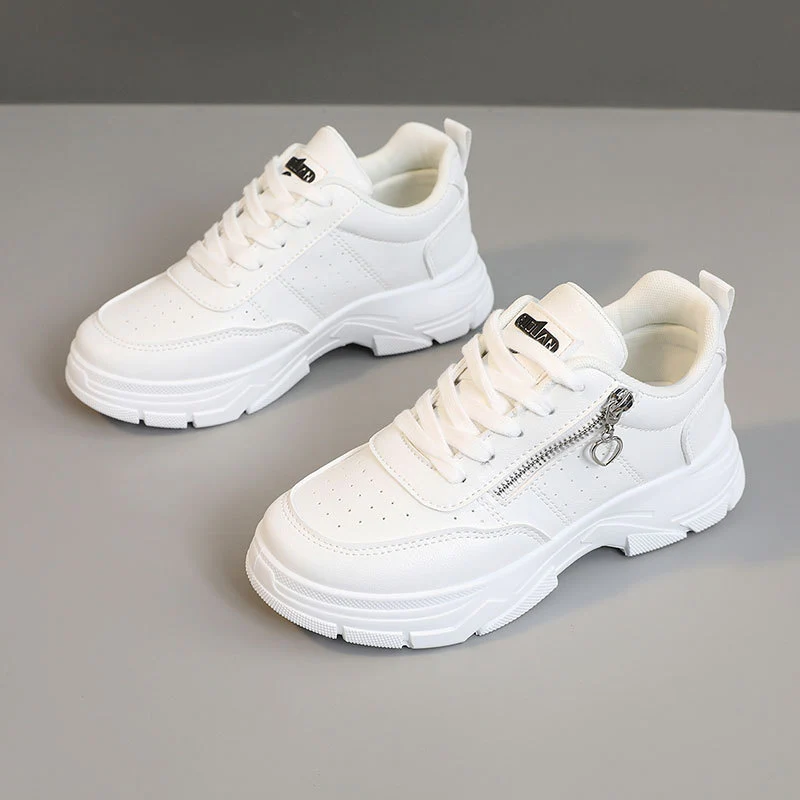 Damen Sportliche Chunky Sneakers mit Reißverschluss und rutschfester Sohle Heidi Mode - Image 6