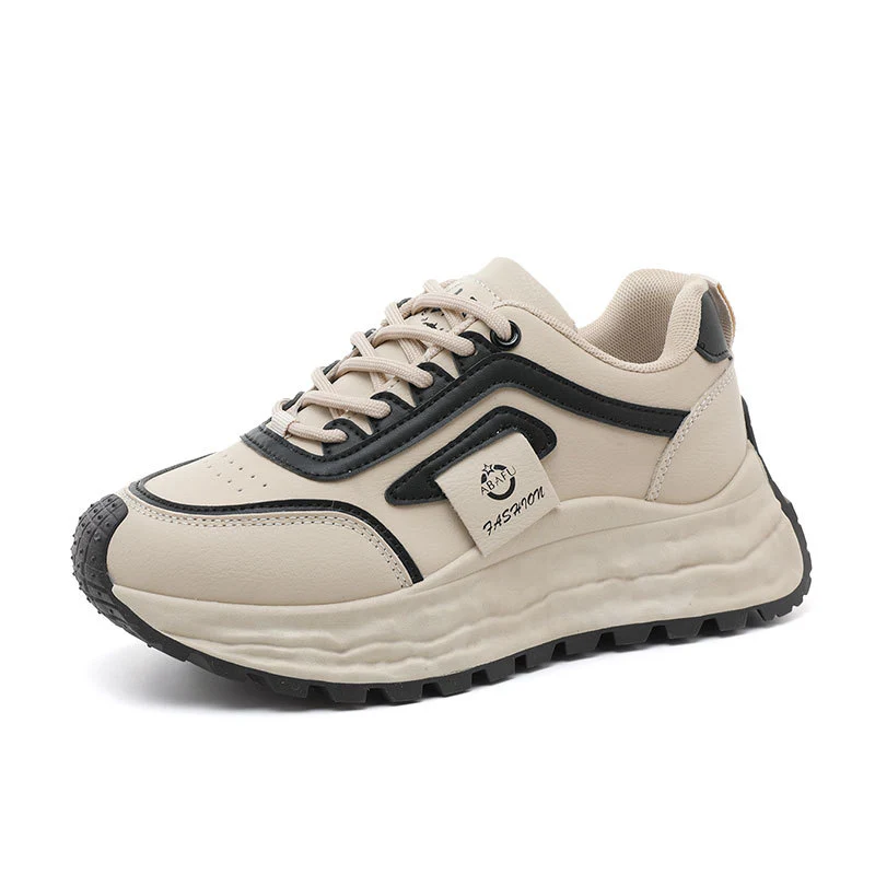 Damen Sportliche Chunky Sneakers mit rutschfester Gummisohle und atmungsaktivem Obermaterial Heidi Mode - Image 2