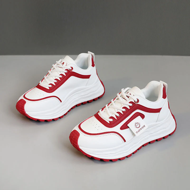 Damen Sportliche Chunky Sneakers mit rutschfester Gummisohle und atmungsaktivem Obermaterial Heidi Mode - Image 8
