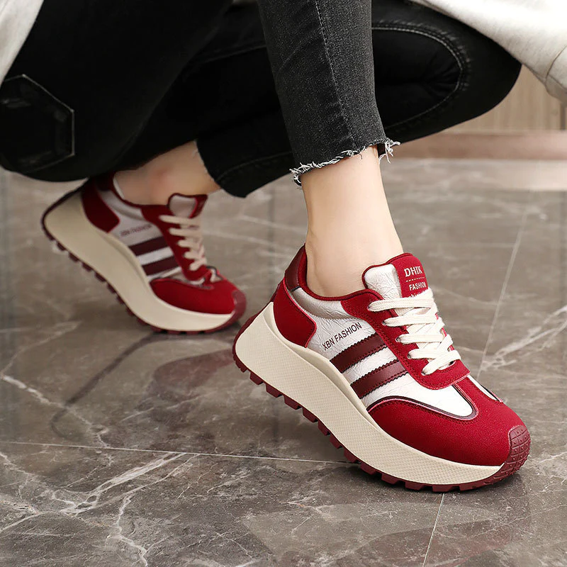 Damen Sportliche Chunky Sneakers mit rutschfester Laufsohle und atmungsaktivem Obermaterial Heidi Mode - Image 4