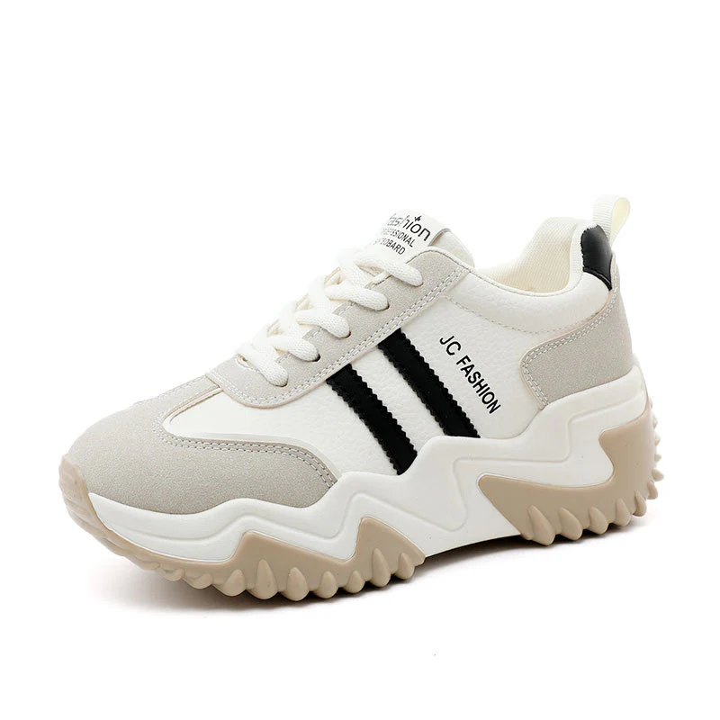 Damen Sportliche Chunky Sneakers mit rutschfester Sohle und atmungsaktiver Oberflächenstruktur Heidi Mode - Image 2