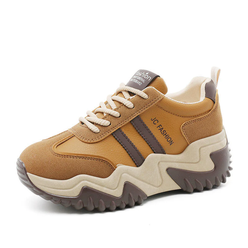 Damen Sportliche Chunky Sneakers mit rutschfester Sohle und atmungsaktiver Oberflächenstruktur Heidi Mode - Image 5