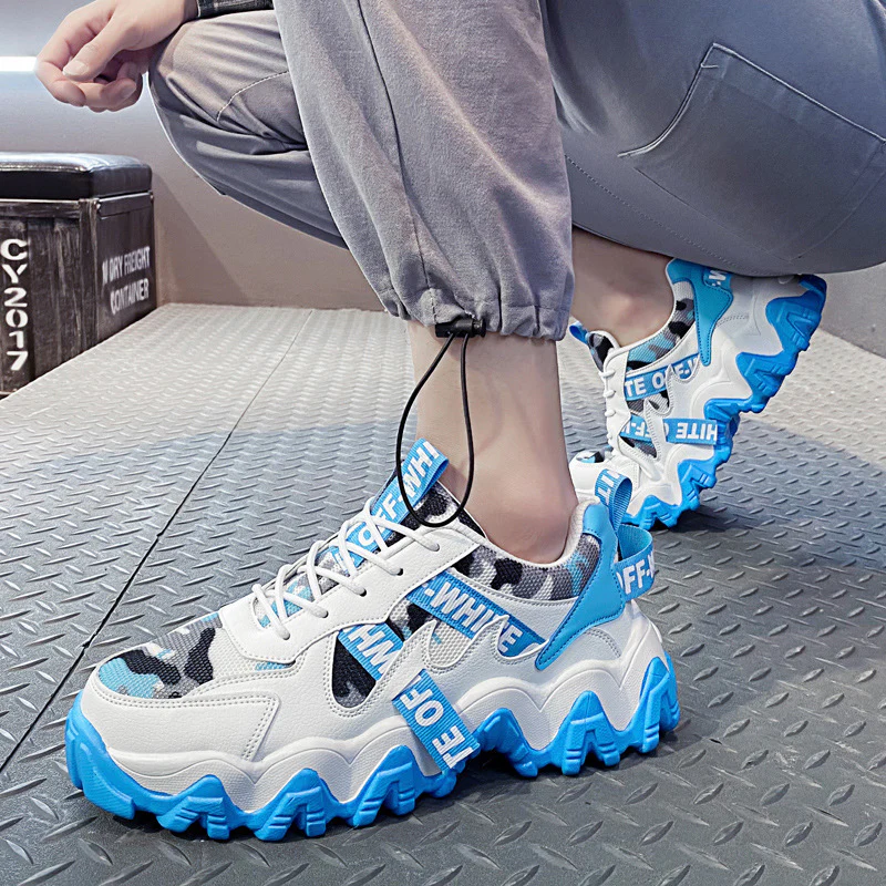 Damen Sportliche Chunky Sneakers mit strapazierfähigem Obermaterial und rutschfester Sohle Heidi Mode - Image 2
