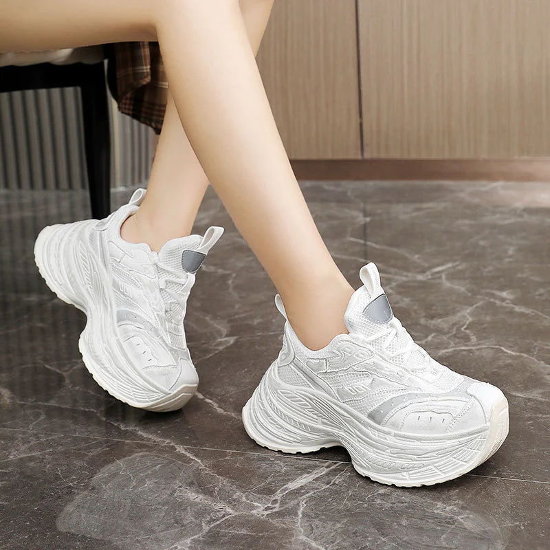 Damen Sportliche Chunky Sneakers mit überlegener Dämpfung und rutschfester Sohle Heidi Mode - Image 4