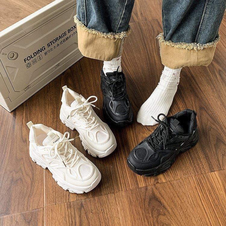 Damen Sportliche Chunky Sneakers mit verstärkter Sohle und atmungsaktiver Mesh-Oberfläche Heidi Mode - Image 3