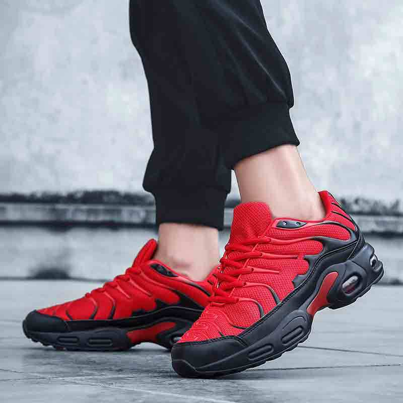 Damen Sportliche Dämpfungssneakers mit atmungsaktiver Oberflächenstruktur Heidi Mode