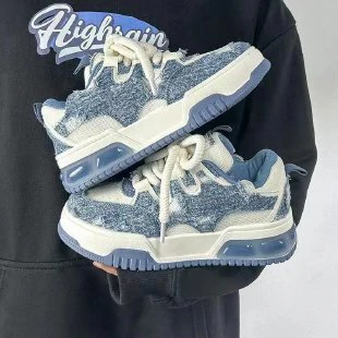Damen Sportliche Denim Sneaker mit dämpfender Sohle und modischem Design Heidi Mode - Image 5