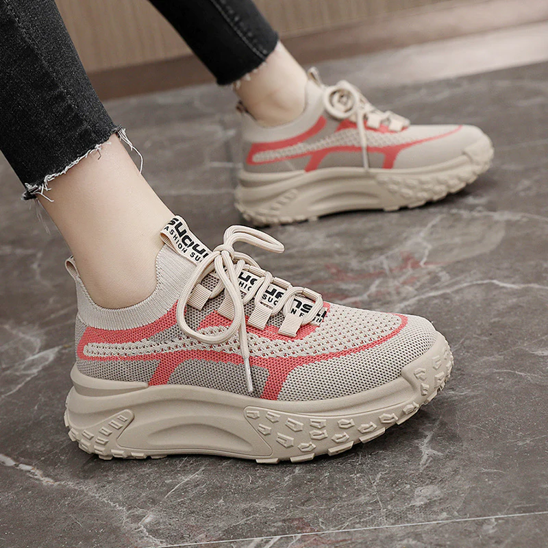 Damen Sportliche Fashion Sneakers mit atmungsaktivem Obermaterial Heidi Mode - Image 3